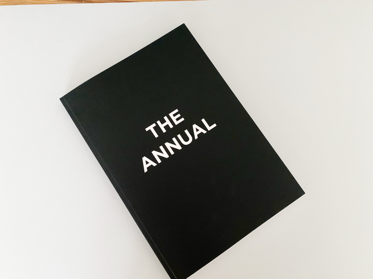 The SMP Annual, a black hardback book with the title The Annual in white type
